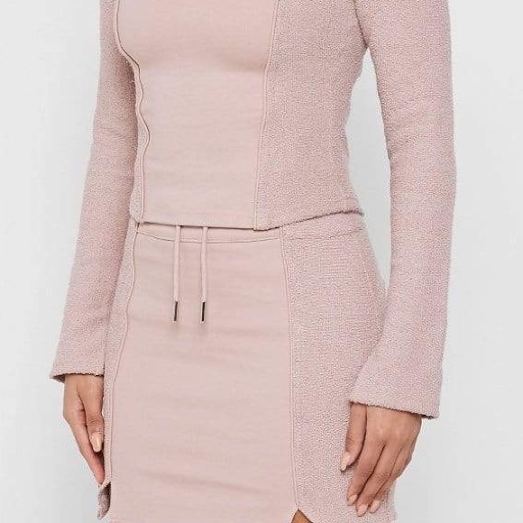 Manière de Voir Towelling Panel Mini Skirt - Pale Pink - UK 8 - Picture 2 of 5